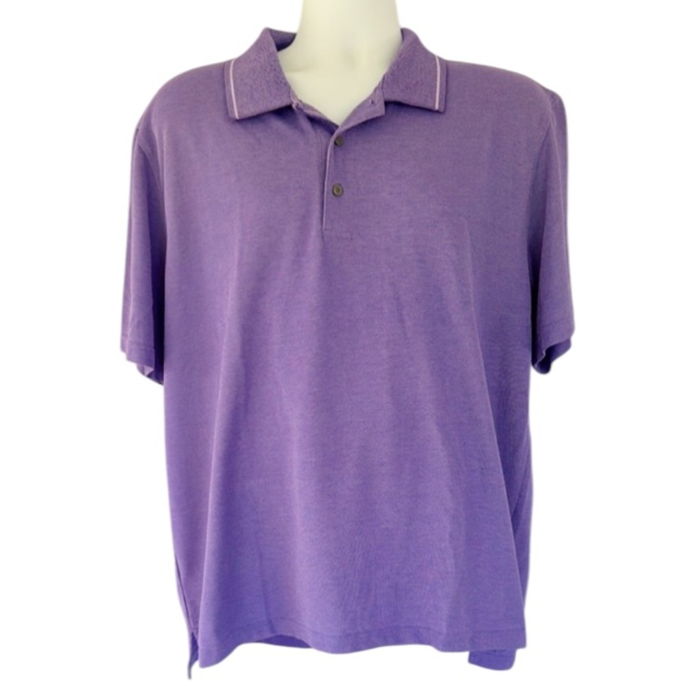 IZOD Perform Golf purple men’s cotton blend polo shirt size XXL